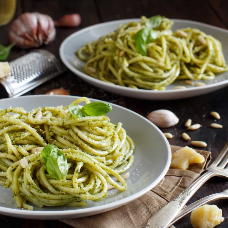 Espaguetis Al Pesto