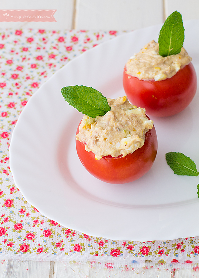 Tomates Rellenos (6 Recetas De Tomates Rellenos Al Horno O Fríos) - Pequeocio Tomates Rellenos Con Atún Y Mayonesa