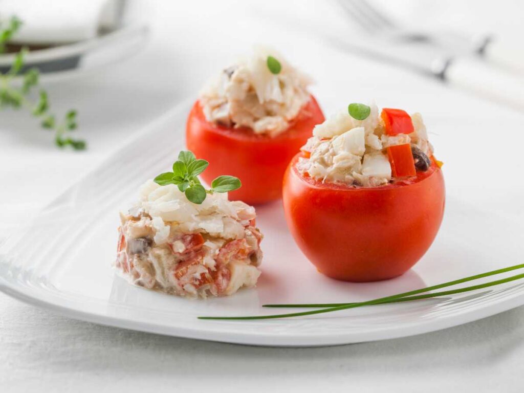 Tomates Rellenos (6 Recetas De Tomates Rellenos Al Horno O Fríos) - Pequeocio Tomates Rellenos Con Bacalao