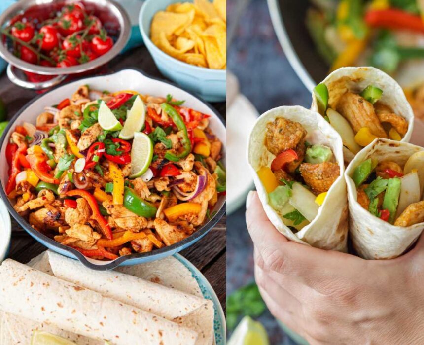 Receta de fajitas de pollo