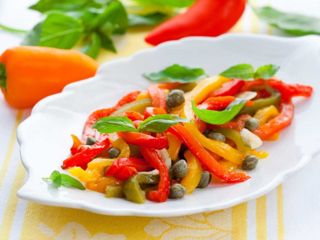 Receta de ensalada de pimientos