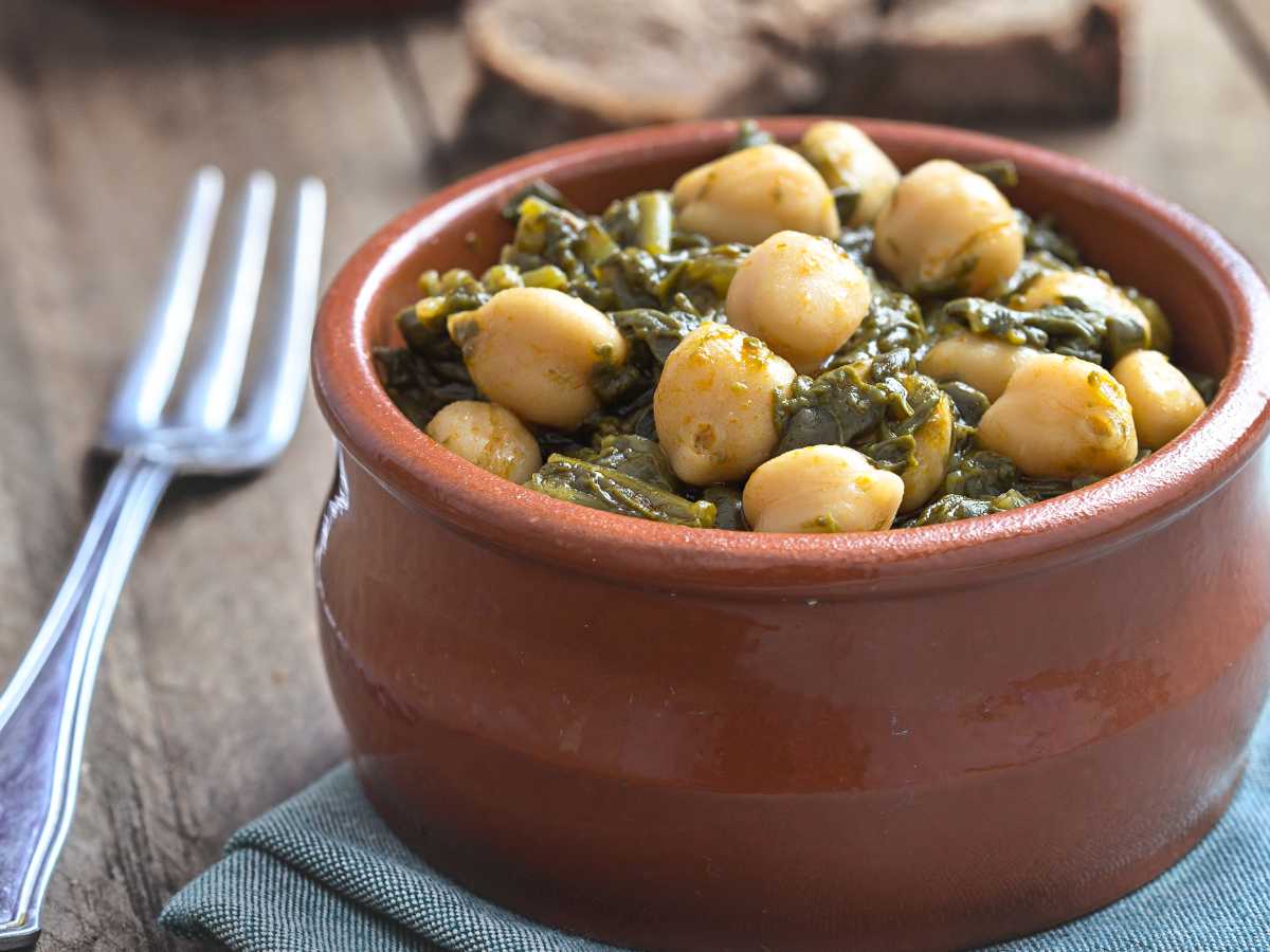 Cómo hacer garbanzos con espinacas