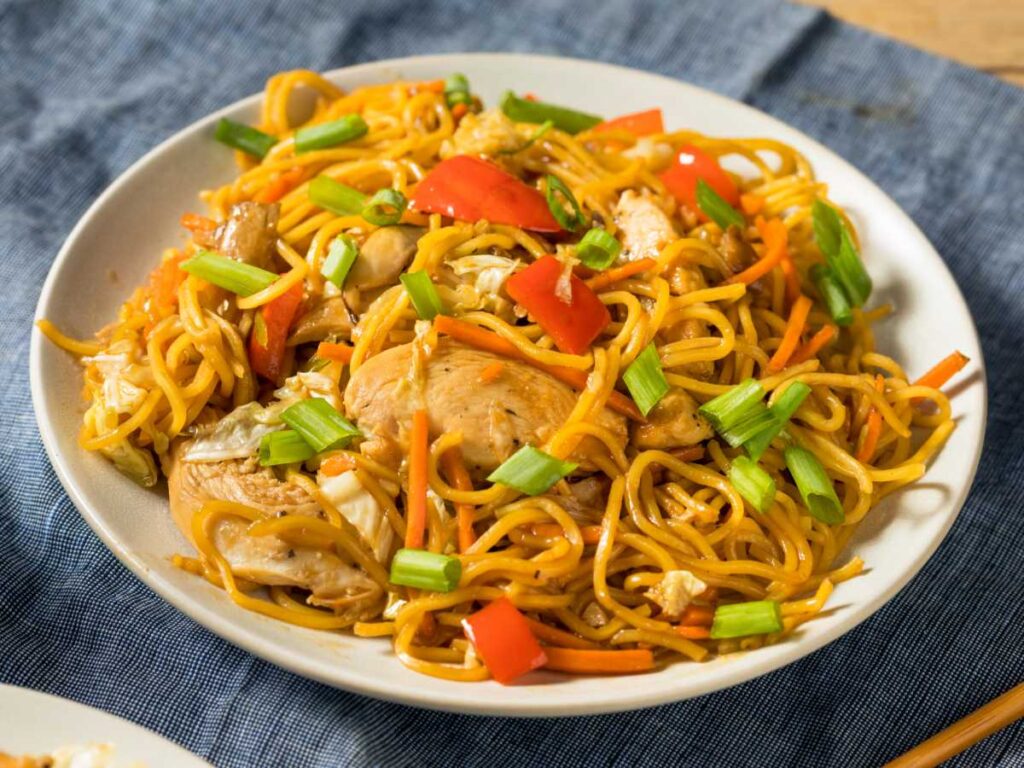 Receta de fideos chinos