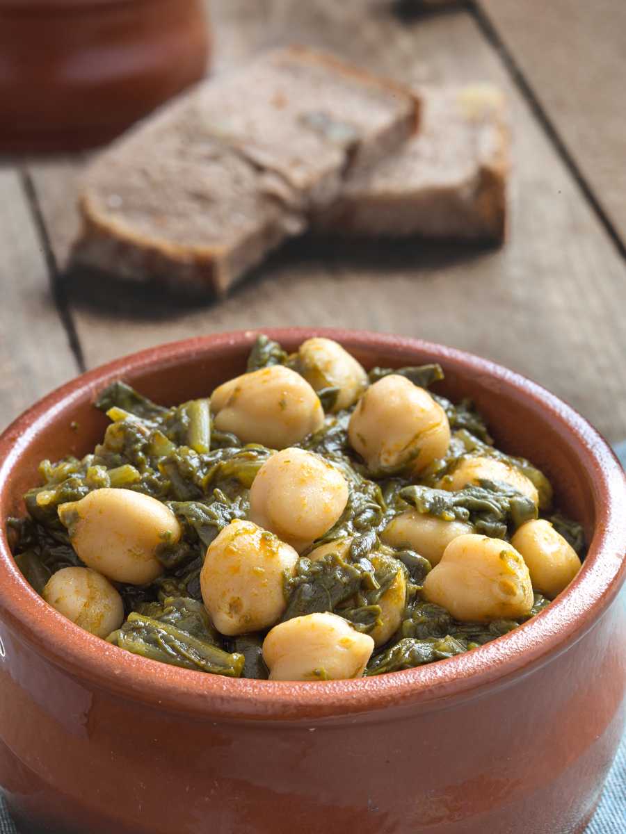 Garbanzos Con Espinacas