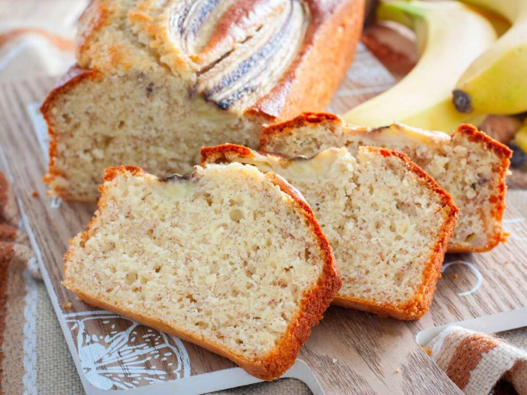 Receta de bizcocho de plátano casero