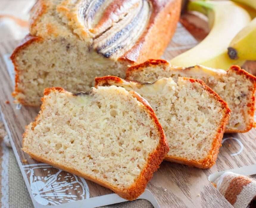 Receta de bizcocho de plátano casero