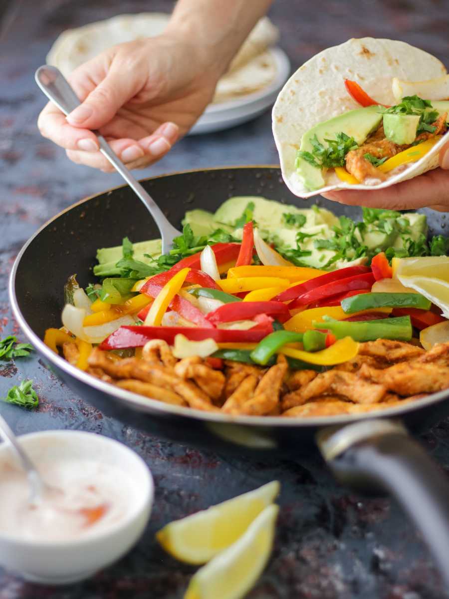 Relleno Fajitas De Pollo