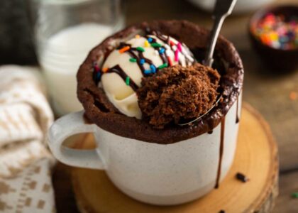 Brownie A La Taza En Microondas