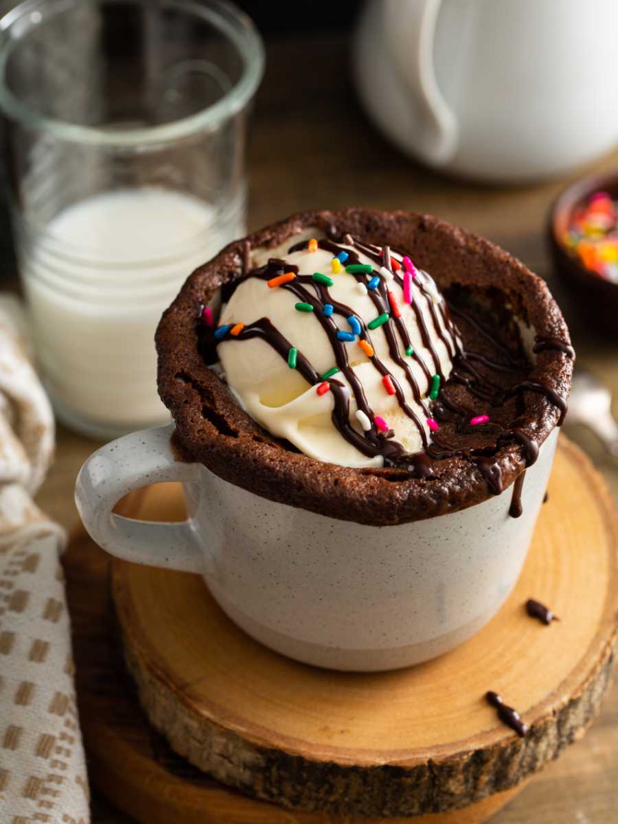 Brownie A La Taza - Pequeocio Brownie Al Microondas En Taza