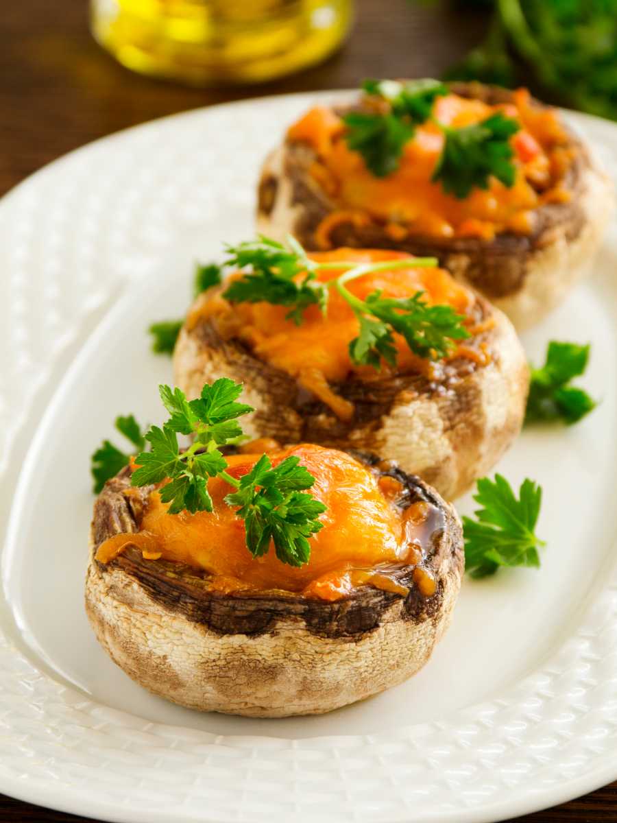 Champiñones Rellenos (5 Recetas Fáciles) - Pequeocio Champiñones Con Queso Al Horno