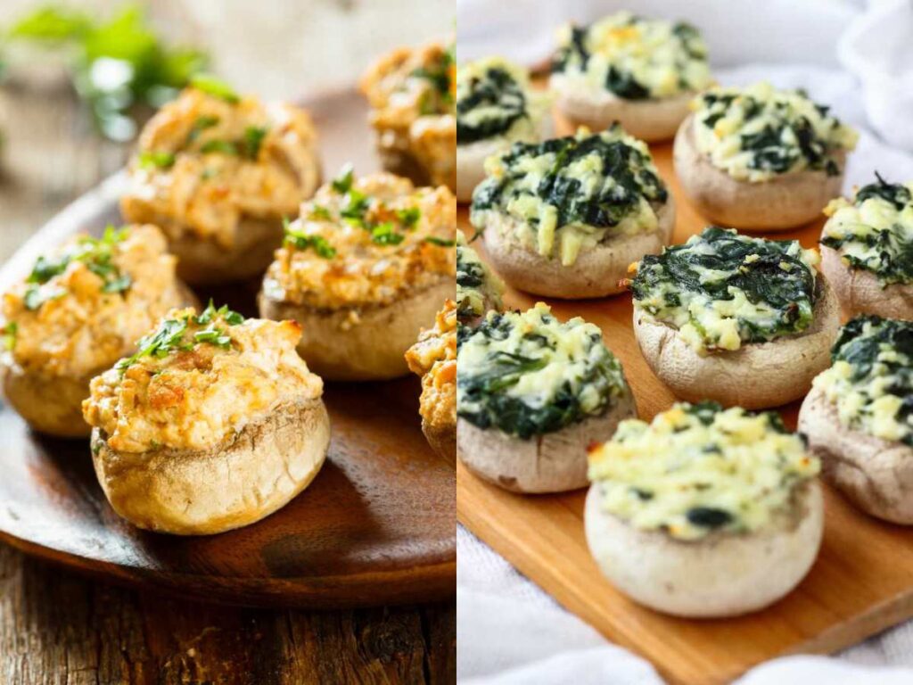 Receta de champiñones rellenos