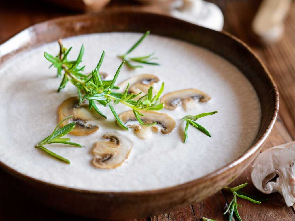 Receta de crema de champiñones fácil