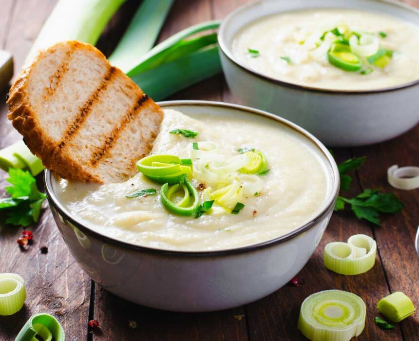 Receta de crema de puerros y patata