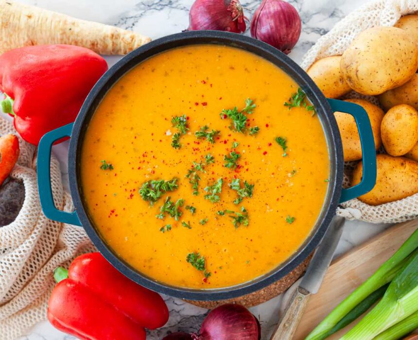 Crema de verduras ligera