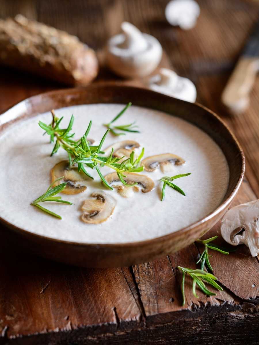 Crema De Champiñones Saludable