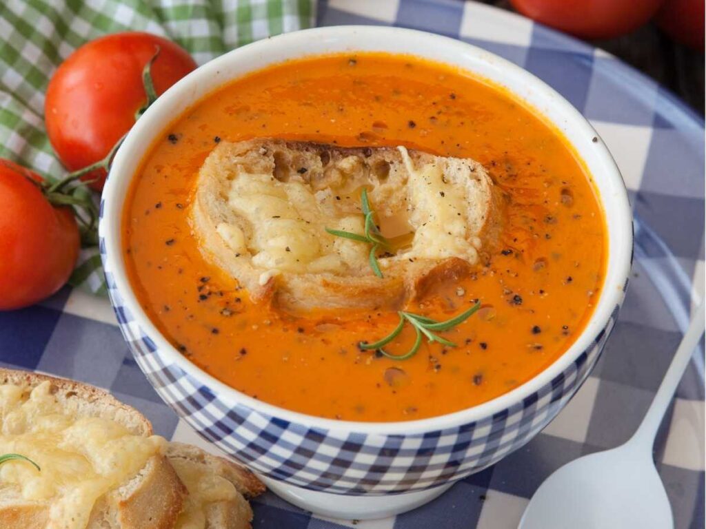 Receta casera de sopa de tomate
