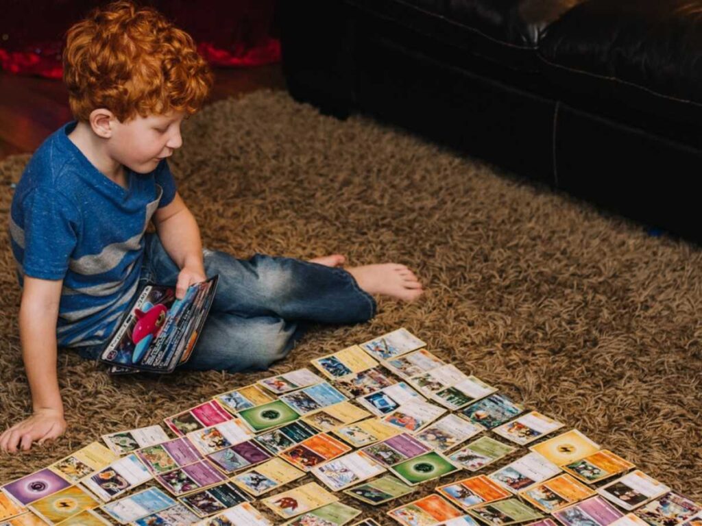 intercambio de cromos niños