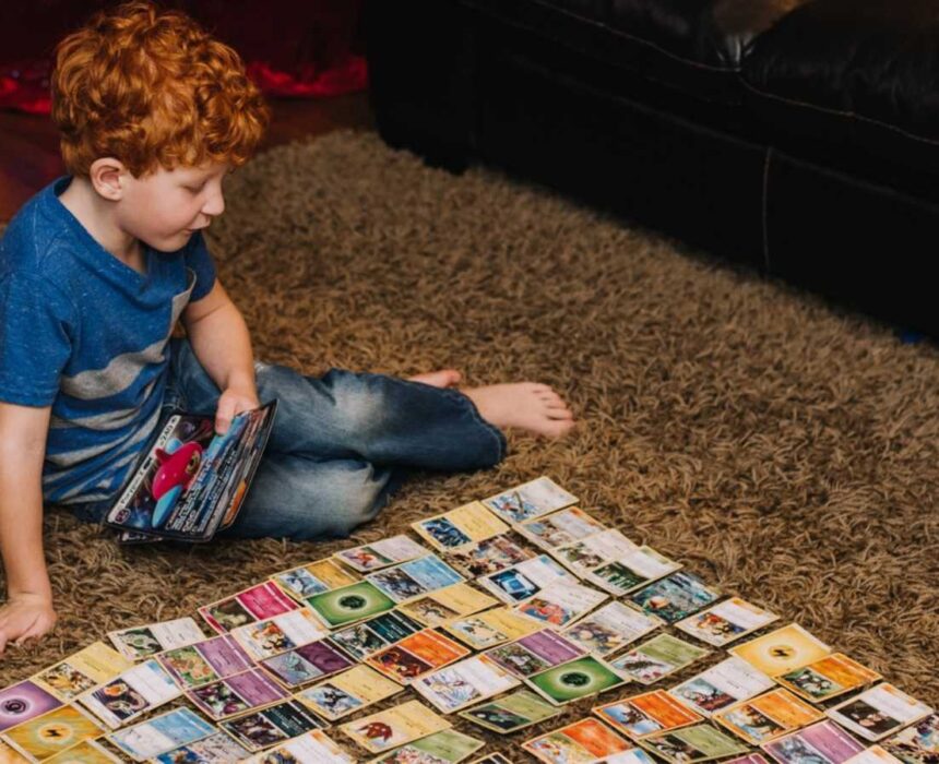 intercambio de cromos niños