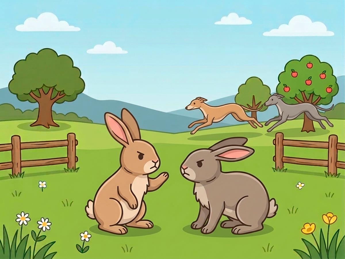 Los Dos Conejos Fábula De Tomás De Iriarte