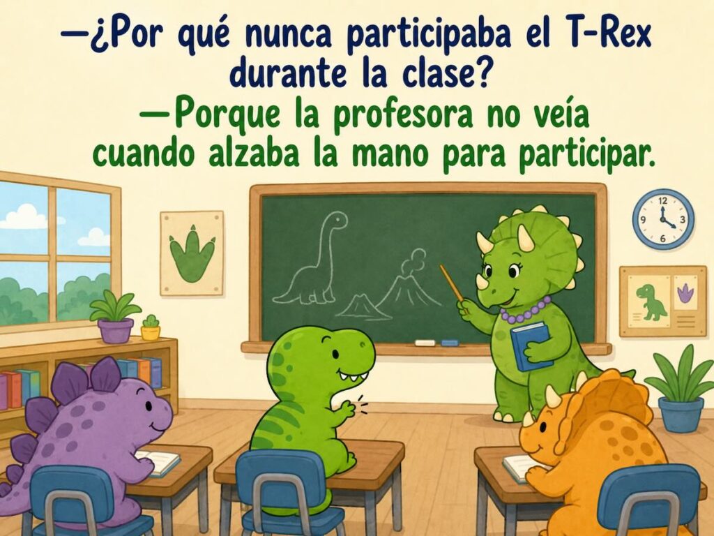 chistes de dinosaurios
