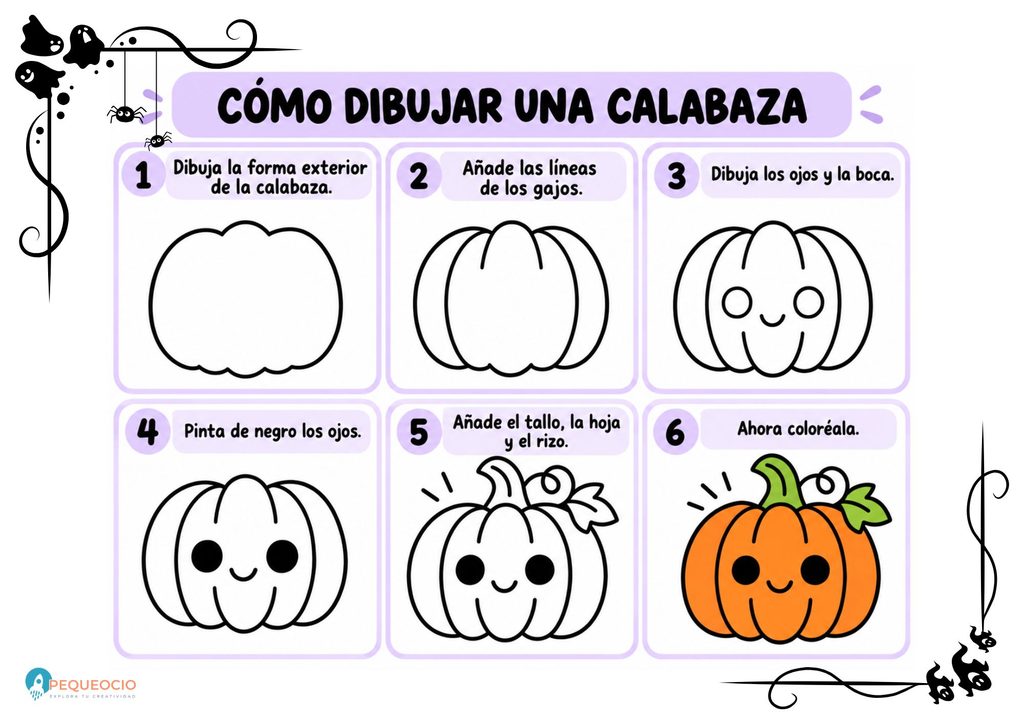 Dibujos Fáciles De Calabazas De Halloween