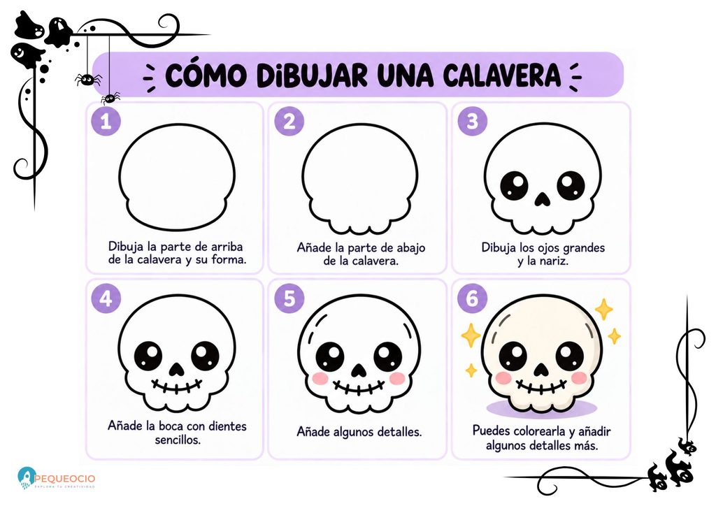 Dibujos De Halloween Faciles Calaveras