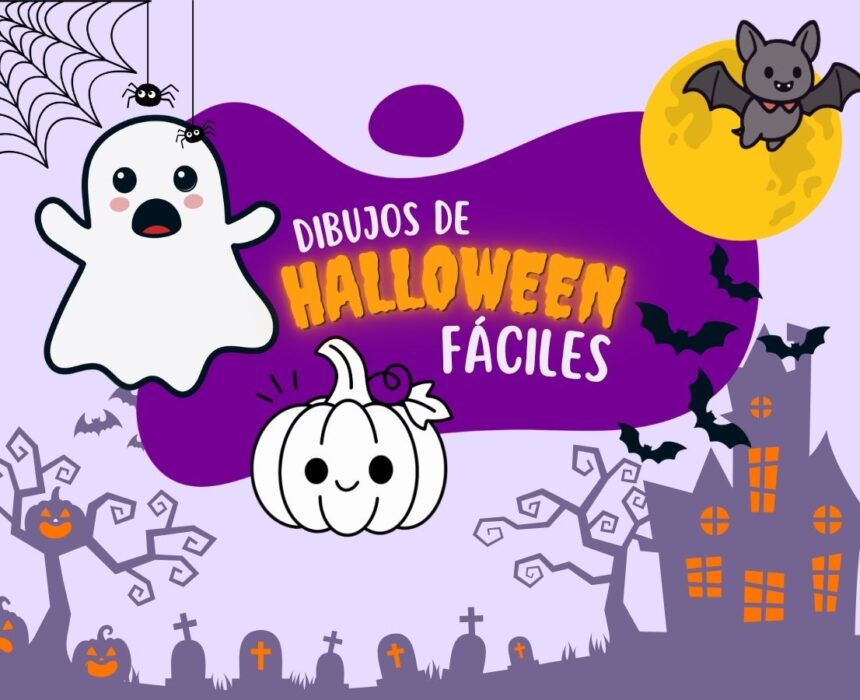 dibujos de halloween fáciles para niños