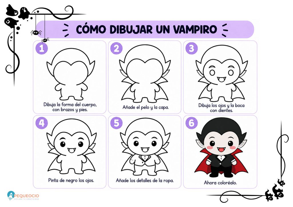 Dibujos Fáciles De Vampiros Para Niños