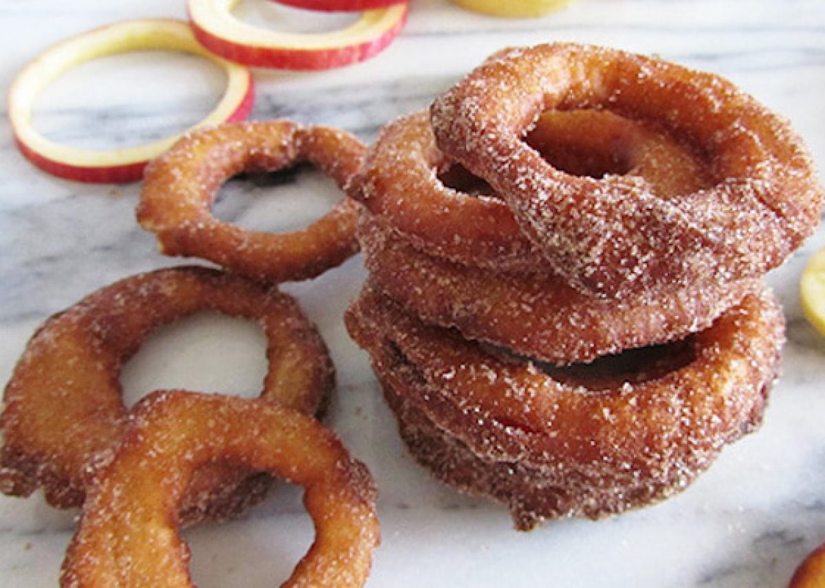 Aros de manzana y canela