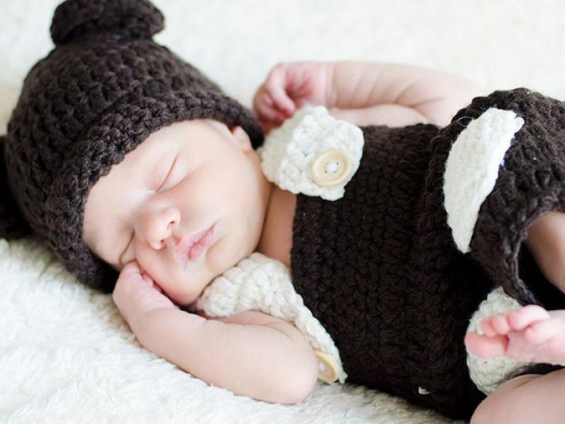 conjunto de crochet foto bebes