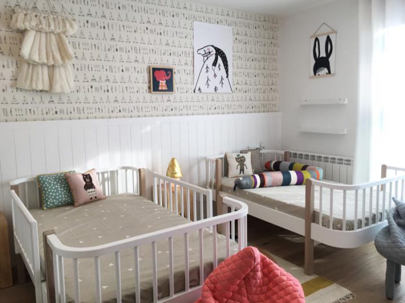 habitacion infantil dos camas