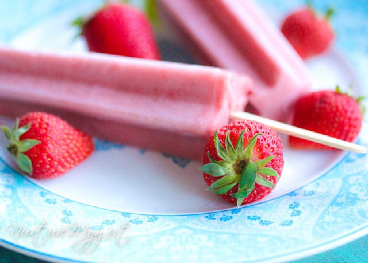 Helado casero de fruta