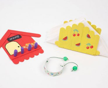manualidades con palos de helado para niños