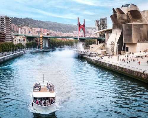 museo guggenheim de bilbao con niños