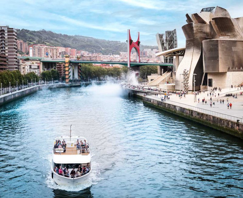 museo guggenheim de bilbao con niños