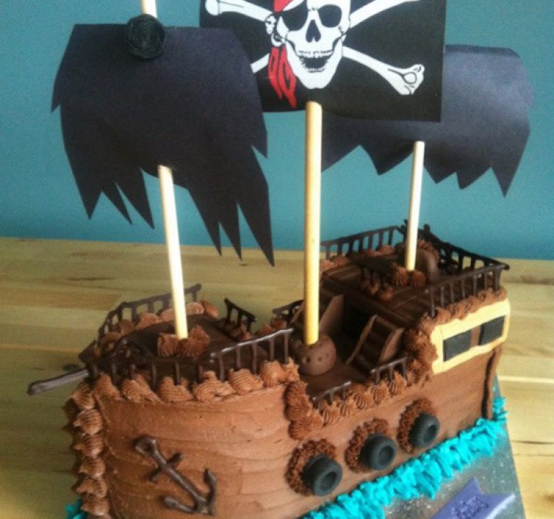 tarta barco pirata 5 Tartas de cumpleaños