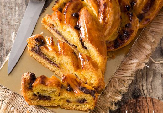 trenza de chocolate receta